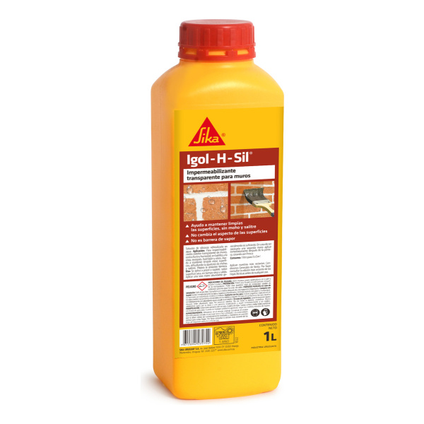 1l Impermeabilizante Siliconado Transparente Sika Igol H Sil