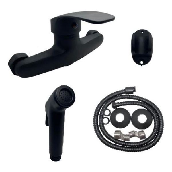 Monocomando Ducha Higienica Negro Zinc 4k P G