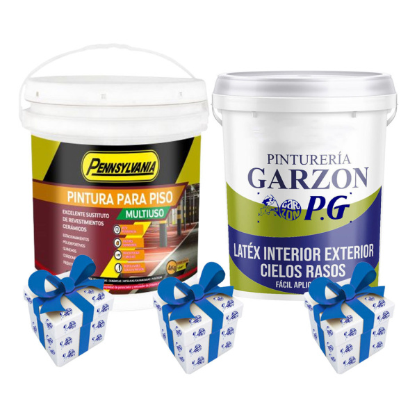 20lt Pintura P/ Pisos Multiuso Pennsylvania + 18lt Latex P G