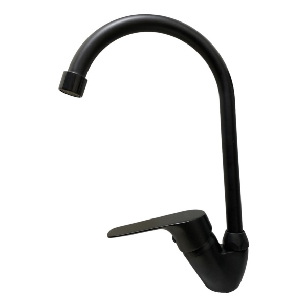 Monocomando Mesada Pico Alto Negro Mate Wico Rimontti - Pg