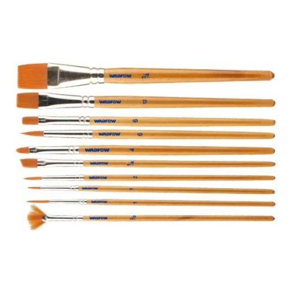 Set X10 Pinceles Para Artista Wadfow Wxa1k10 P G