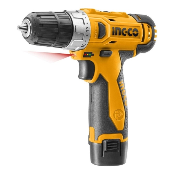 Atornillador Ingco 12 Volt 1 Bateria Litio Cdli228120 - Smf Color Anaranjado