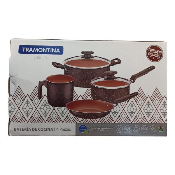 Juego De Bateria De Cocina 4 Piezas Turquia Tramontina P G