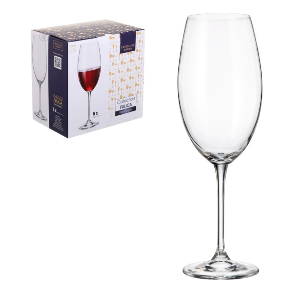 Pack 6 Copa De Cristal 630ml Fulica Bohemia P G