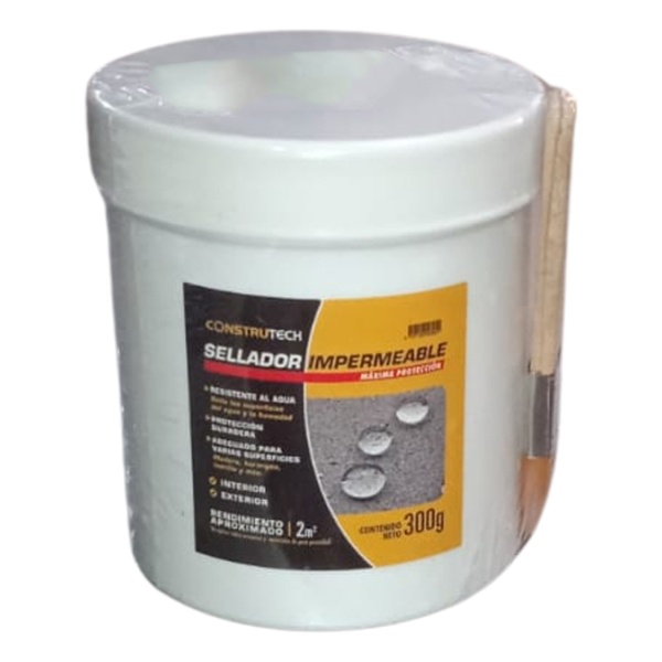 Sellador Impermeable Construtech 300g Interior Exterior