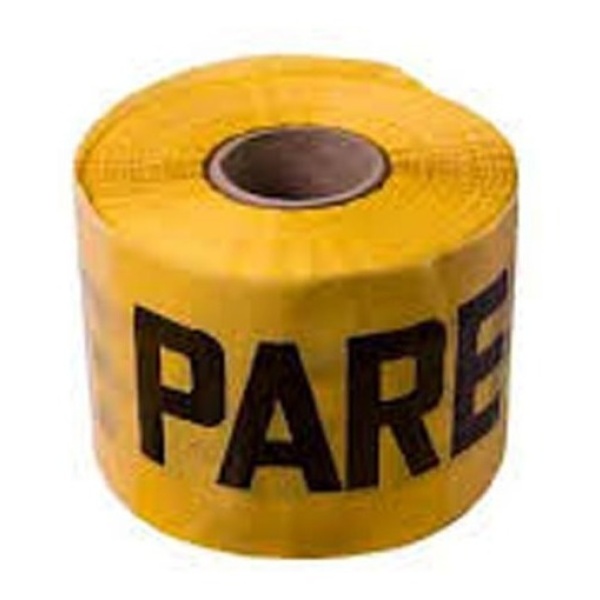 Pack 50mt Cinta Amarilla De Pare 70mm De Ancho