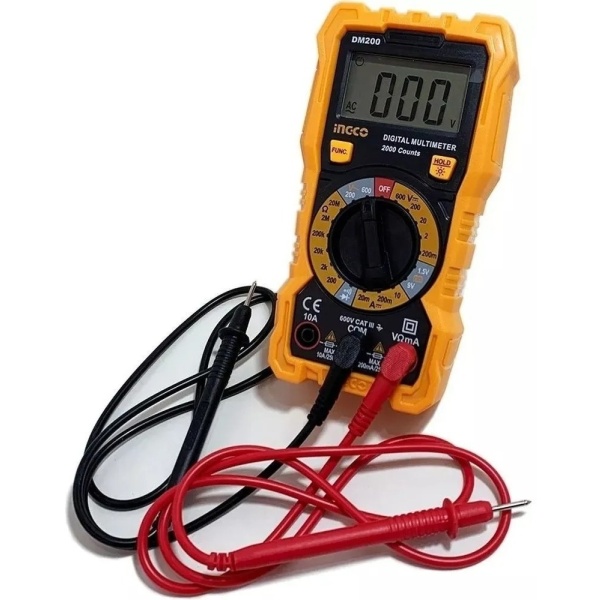 Tester Multimetro Digital Ingco Dm200 Iec1010 Profesional