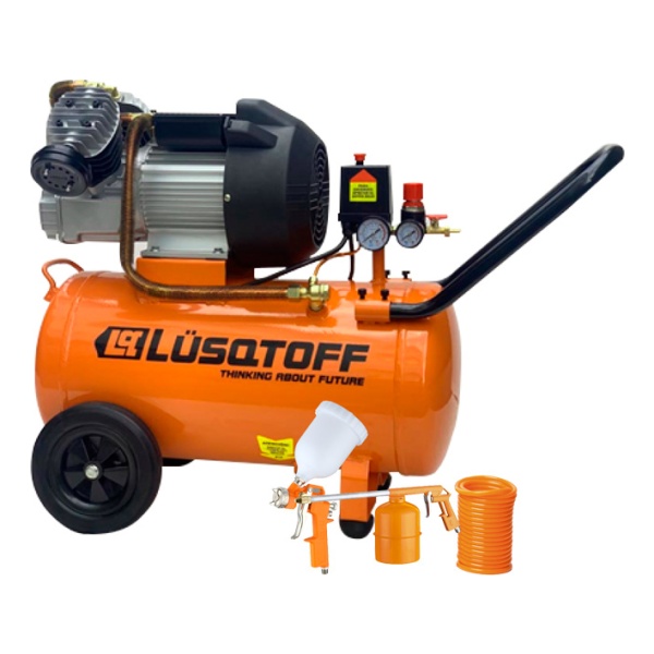 Compresor Eléctrico Portátil Lusqtoff 3,5 Hp 50 Lts