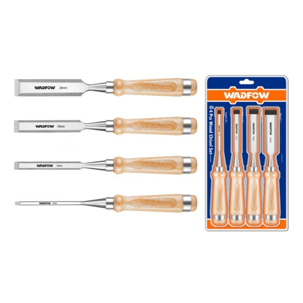 Juego De 4 Formones Mango Madera Wadfow Wwc3214