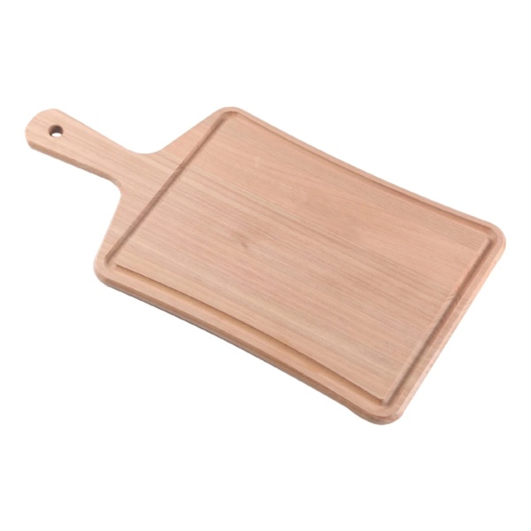 Tabla De Madera Con Mango 40 X 21 X 1.2cm. 'delicate'