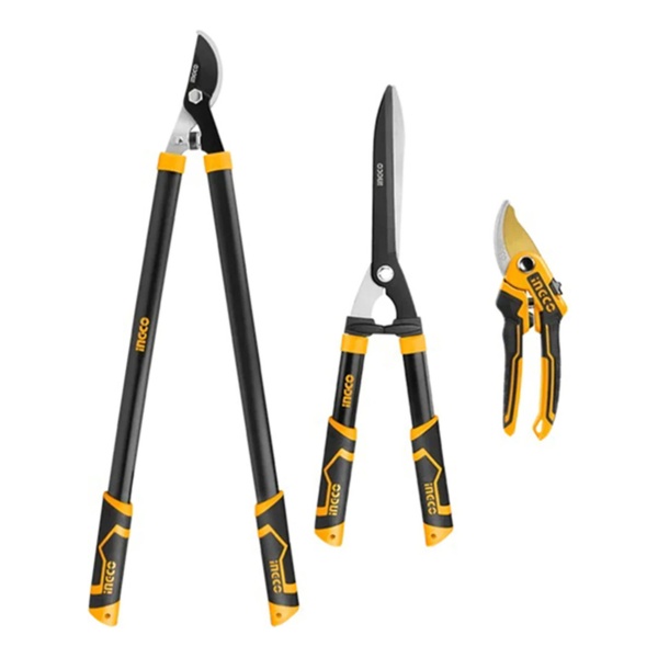Set X 3 Tijeras De Poda Jardin Ingco Hlt76033