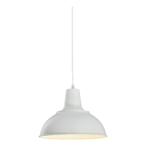 Colgante Tipo Galponera Grande, Blanco/o31cm - Ixec Ix9024