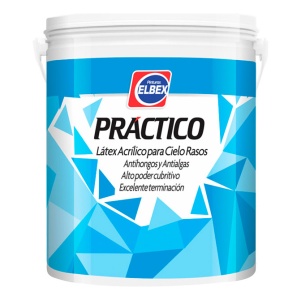 18lt Pintura Elbex Practico Latex Cielos Rasos Antihongos