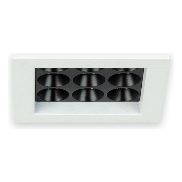 Downlight Led Cuadrado Roma 1mód. Blanco 12w 3000k