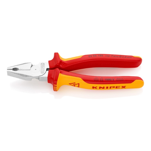 Pinza Alicate Universal Aislada 1000v 180mm - Knipex Kn0215