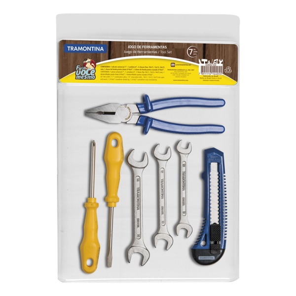 Kit De 7 Herramientas Básicas Tramontina