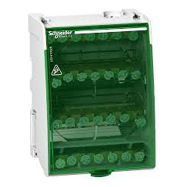 Repartidor Modular Riel Din 4p 100a 28 Conexiones