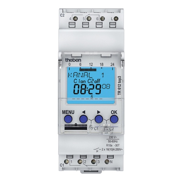 Temporizador Digital Programable 2 Canales Tr612