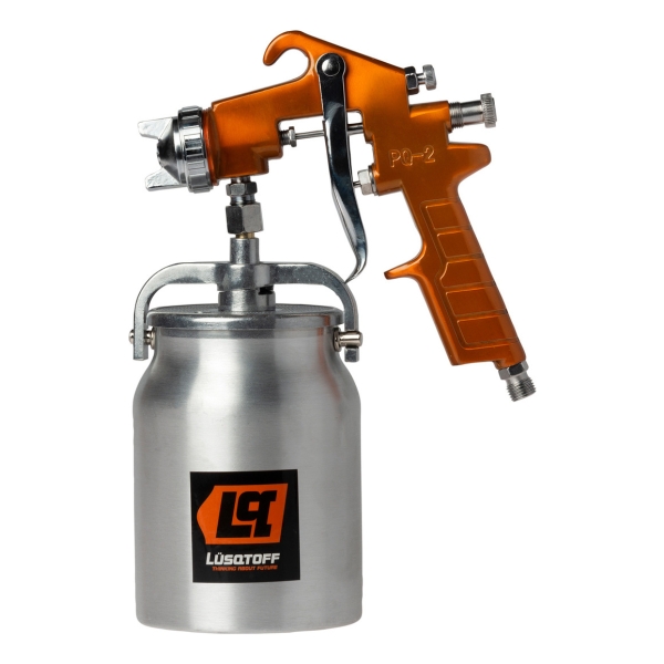 Pistola Para Pintar Neumática - Alta Presión Lusqtoff As-105 Color Naranja