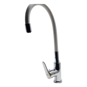 Monocomando Mesa Rimontti Pico Flex Blanco Código 51486