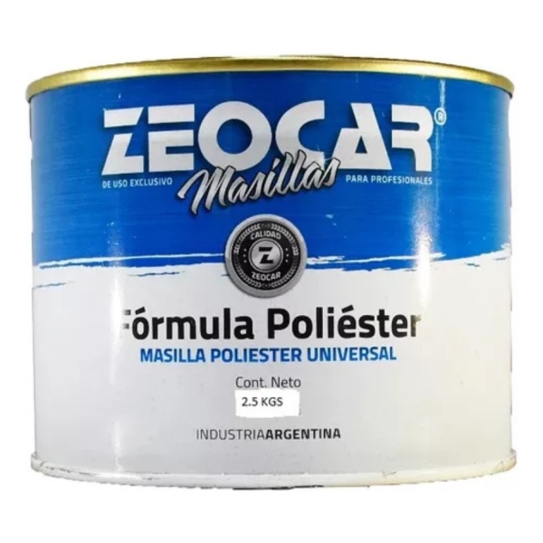 Masilla Plastica Automotriz Zeocar 2.5kg Pg