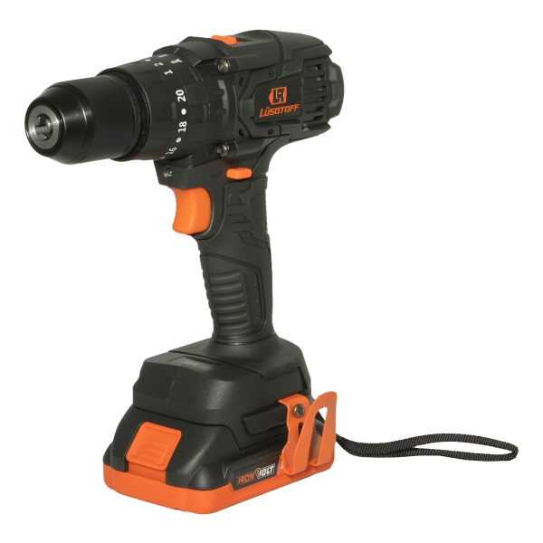 Taladro A Batería Con Percutor Lusqtoff Til80-9bk Color Negro Frecuencia 50hz 60hz