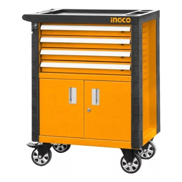 Gabinete Carro Taller Metal 4 Estantes Ingco - Ynter Industr