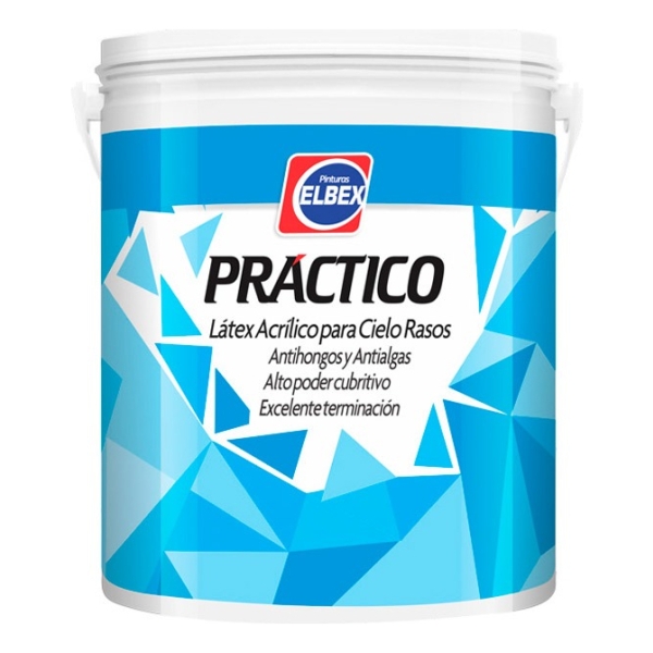 18+3,6l Pintura Elbex Practico Latex Cielos Rasos Antihongos