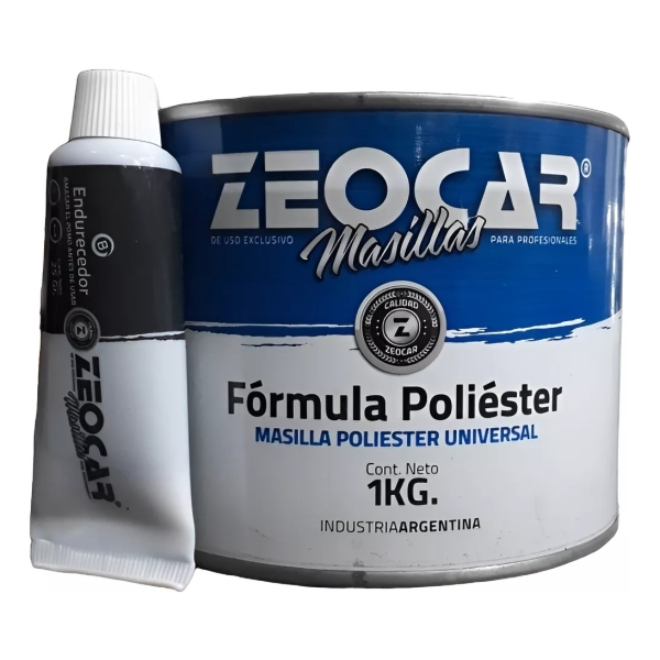 Masilla Plastica Automotriz Zeocar 1000gr Pg