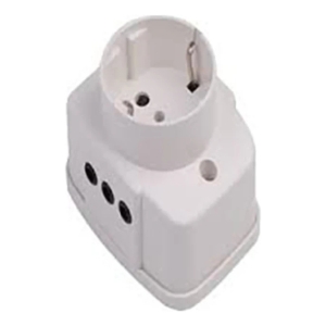 Tomacorriente Exterior Schuko + 2 Tomas 3 En Línea C84554