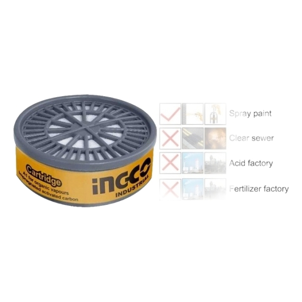 Filtro P Mascara P Gas Anti Organicos Ingco Hcd03
