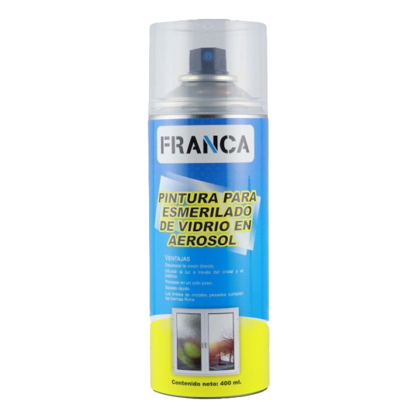 Pintura Para Esmerilado De Vidrio En Aerosol 400ml Franca