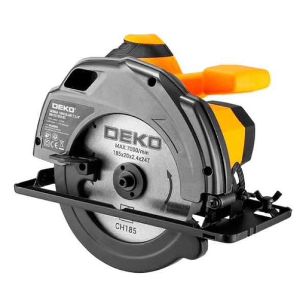 Sierra Circular 7 1/4 Deko Dkcs12g185 1200w Hoja 185x20mm