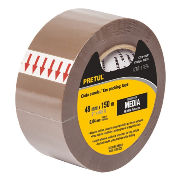 Cinta De Empacar Marrón 48mm X 150mt cca-150p