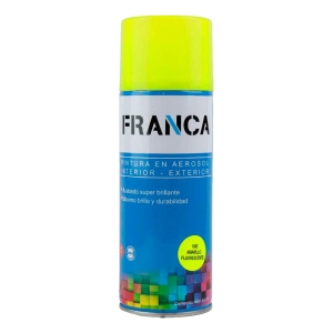 Esmalte Aerosol Amarillo Fluorescente 400ml. Ref.1005 Franca