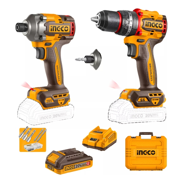 Impacto + Taladro Atornillador Percutor 66nm Ckli20277 Ingco