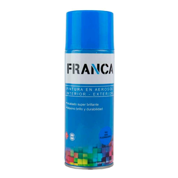 Esmalte Aerosol Azul Fluorescente 400ml. Ref.1004 Franca