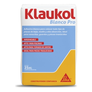 Adhesivo Klaukol Blanco Pro 10 Kg