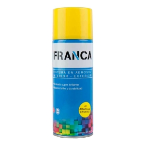 Esmalte Aerosol Amarillo Canario 400ml. Ref.41 Franca