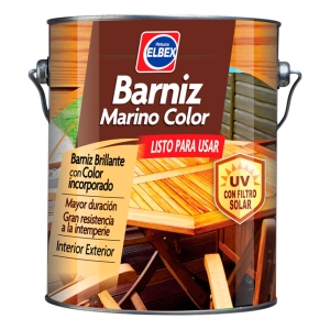 Barniz Poliuretano Elbex 0,9l Uso Exterior Filtro Solar