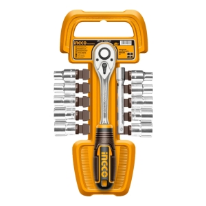 Set 12pcs Crique + Dados Cr-v 3/8 Ingco Hkts38122