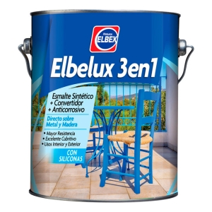 1lt Esmalte Sintetico 3 En 1 Brillante Elbelux Elbex