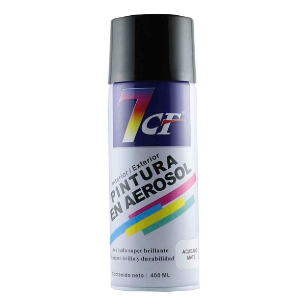 Esmalte Aerosol Negro Mate 400ml. Ref.4 7cf