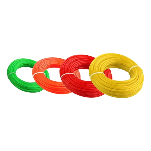 Tanza Bordeadora 2.7x188mtrs 1.36kg Cuadrada Rojo Wokin