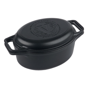 Olla Hierro Ovalada Esmaltada Victoria 5,7 L Dutch Oven Tapa