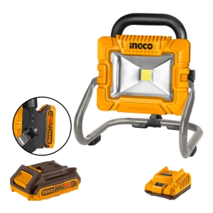 Foco Led A Bateria 20v P20s Ingco Con Bateria Y Cargador