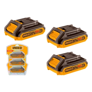Set De 3 Baterias 2ah 20v Ingco Cosli240311