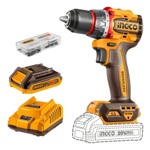 Taladro Atornillador 55nm Incluye Bateria Y Cargador Ingco