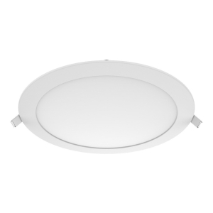 Panel Led De Embutir Redondo 18w 3000k Color Blanco