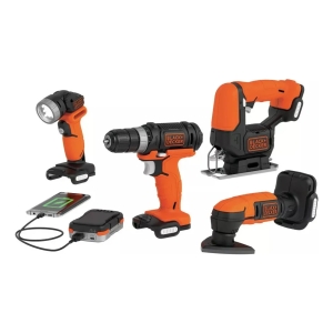 Kit 4 Herramienta Eléctrica12v Gopack Black+decker Bdck502c1